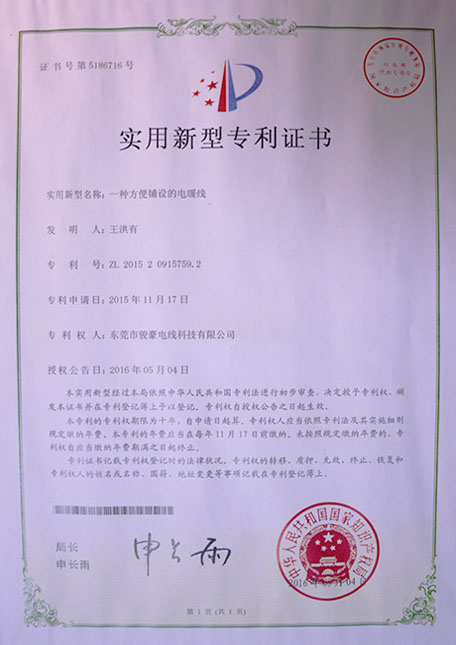 一種方便鋪設(shè)的電暖線