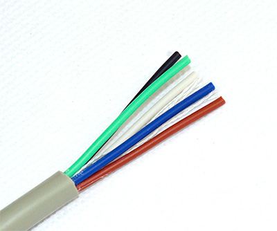 0.5平方5芯PVC電線+抗拉棉線 OD6.8mm